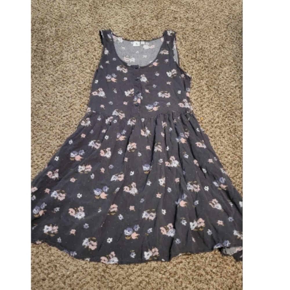 Floral button down dress